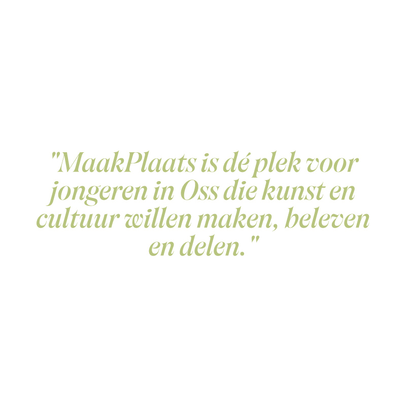 MaakPlaats Oss quote